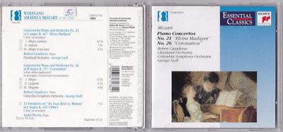 Mozart, Casadesus -Piano Concerto 21, 26- CD 