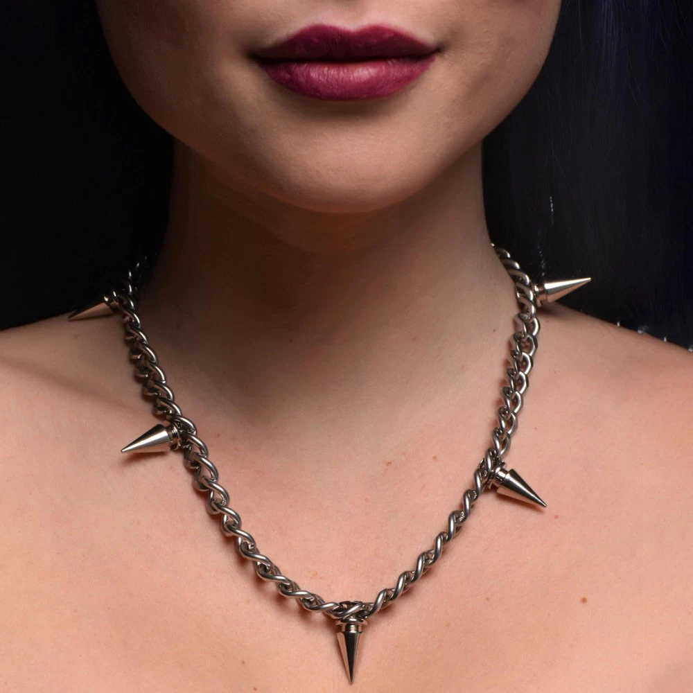 Master Series Spiked Punk Necklace FREE SHIPPING