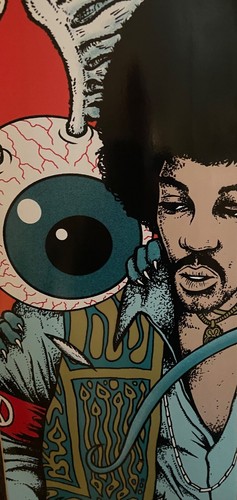 Jimi Gypsy Flying Eyeball Skateboard by Jermaine Rogers mint and beautiful. - Picture 3 of 3