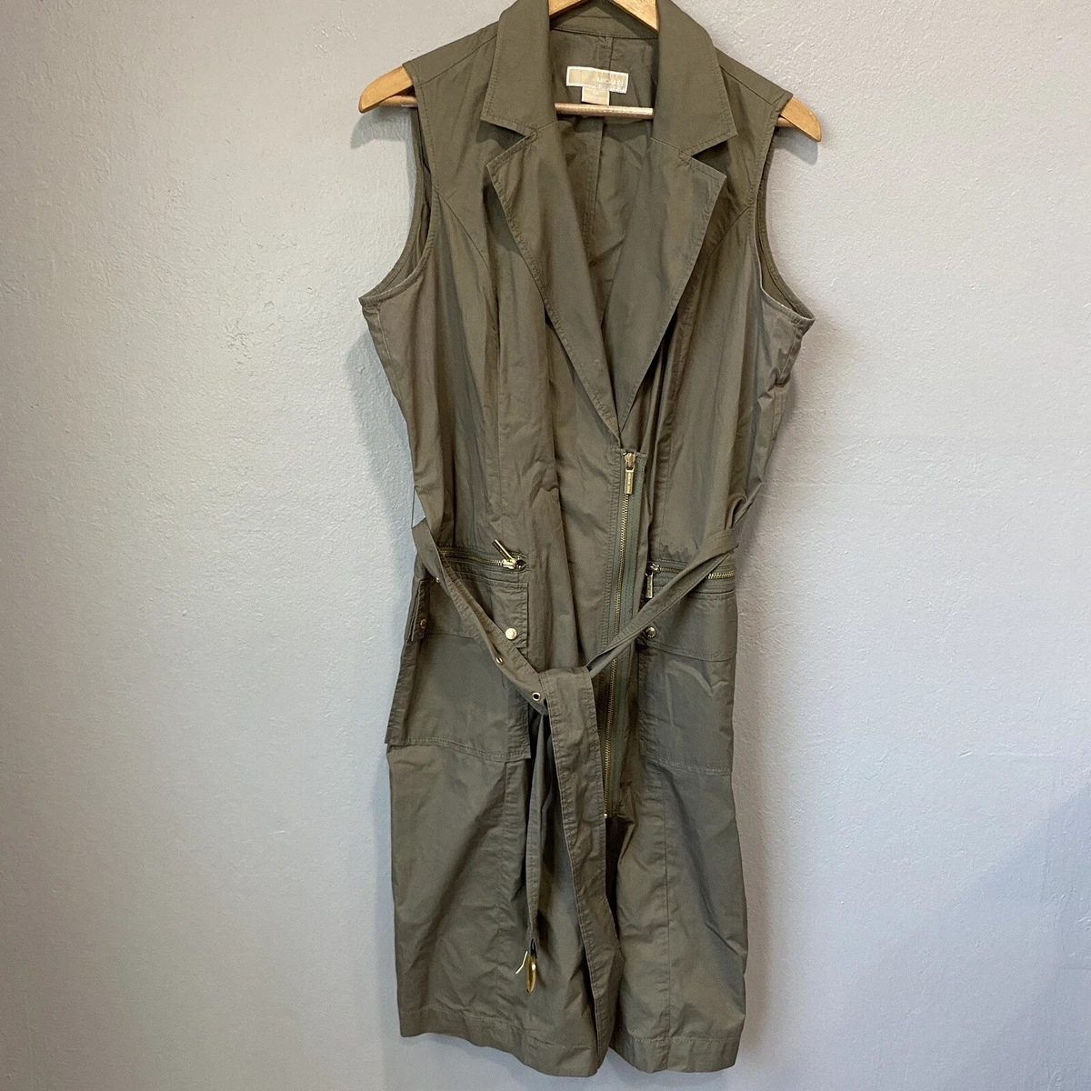 Michael kors vest womens green deals