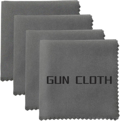4 Pack Microfiber Gun Cleaning Cloth, 12''X12'' Lint Free Gun Cleaning Rags, Reusa