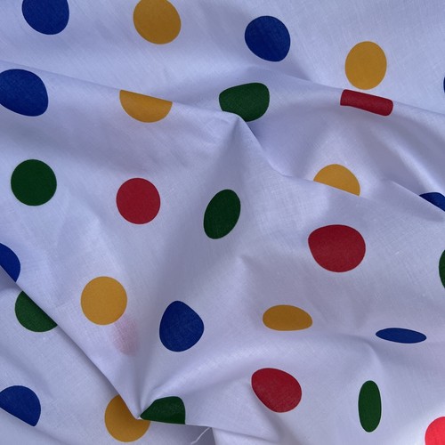 Multi Spot Polka Dot Polycotton Cotton Printed Dress Children's Craft Fabric  - Picture 19 of 31