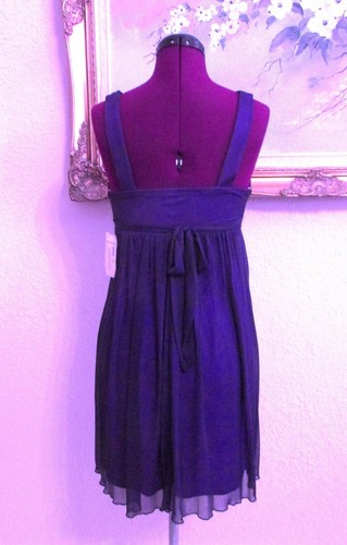 NEW JODI KRISTOPHER SZ S PURPLE RHINESTONE/BEADED/SEQUINED DRESS W BUILT IN BRA - Picture 8 of 11