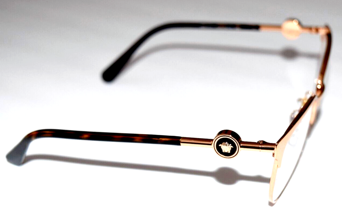 New Versace Reading Glasses MOD. 1271 1412 54-18 Rose Gold CatEye