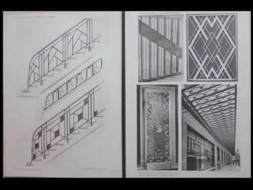 MODERN LOCKSMITH - BUILDING IRONWORK -1930 - Proven, Gropius, Subes, Nics - Picture 6 of 6