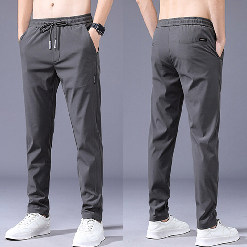 Mens Casual Fast Dry Stretch Pants Business High Elastic Mens Casual Fast Dry Stretch Pants Business High Elastic
