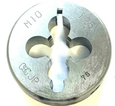OSG M10 X 1.25 X 1-1/2" OD HIGH SPEED STEEL ROUND ADJUSTABLE DIE #46143
