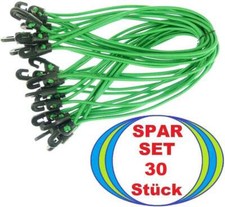 30 x tarpaulin tensioner 25 cm green clamping rubber clamping fix hook expander rubber tensioner