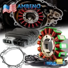 For09-12 ZX-6R MAGNETO COIL STATOR+VOLTAGE REGULATOR RECTIFIER+GASKET 21003-0083