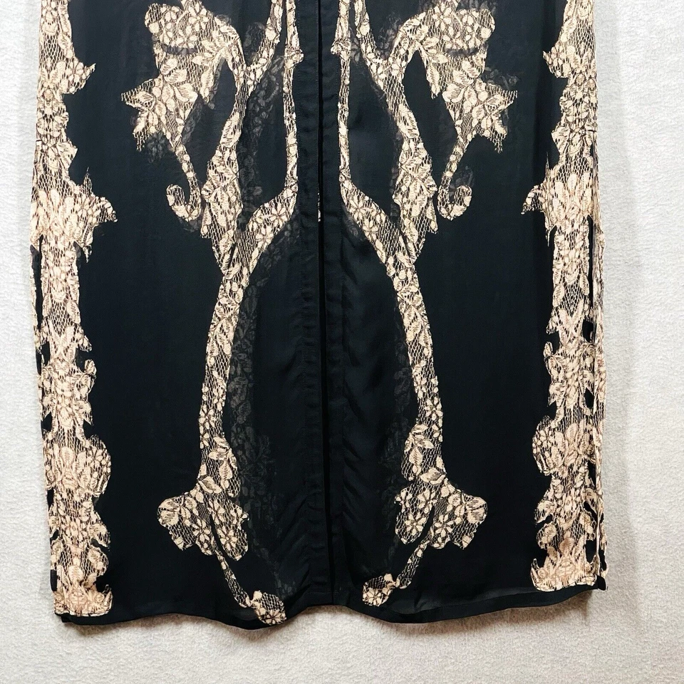 Plumero de gasa transparente Soft Surroundings talla M arte fluido para usar encubrimiento elegante Foto 4 de 4