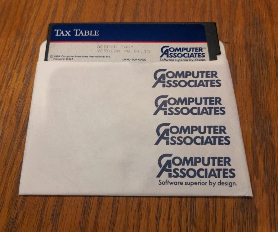 1988 Diskette ACCPAC Easy Version 90.01.15 MS DOS Computer Associates - Image 2 of 4