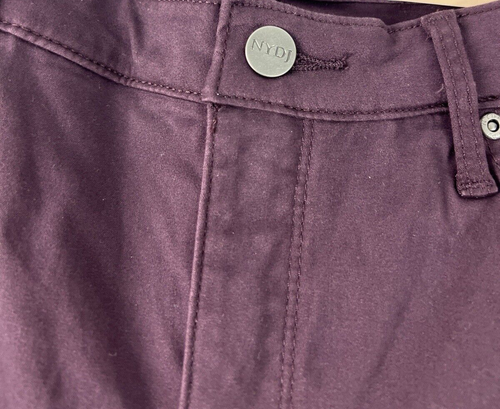 NYDJ Women's Flare Jeans Size 10 Relaxed Ankle Lift Tuck Eggplant Purple A38 - Picture 9 of 12