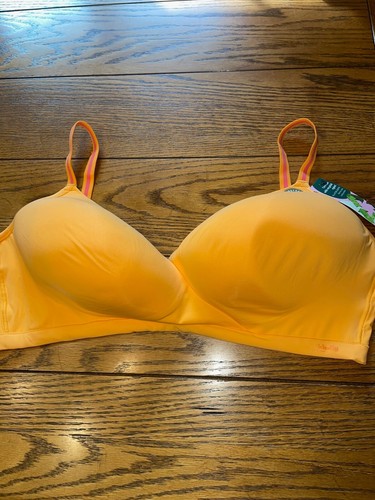 KINDLY Yours Cross Over Hybrid Bra Orange Wireless - Women's size XXXL - New