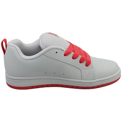 DC Shoes Baskets Court Graphik Gris Rouge Enfants - Picture 5 of 8