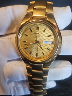 Fully Refurbished Seiko 5 Automatic 21 Jewels Men's Watch 7S26-02F0 6in Wrist
