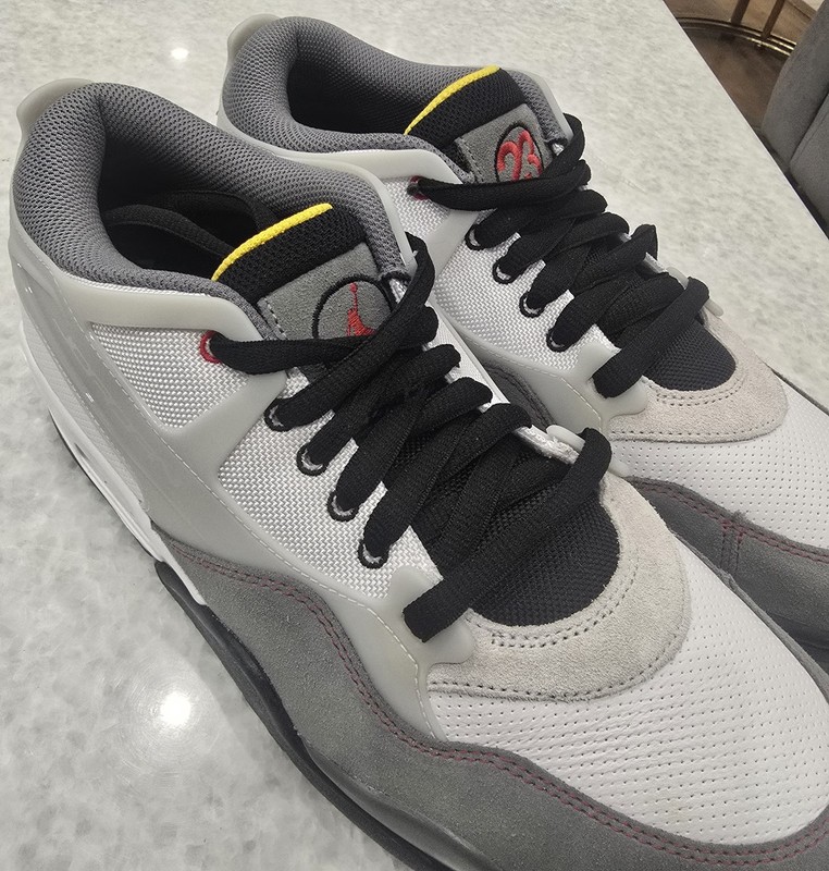 Air Jordan 4 RM PRM Gray White black red Men's Shoes New 