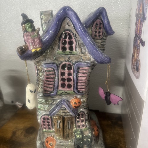 Whole Home Ceramic Tealight House Haunted Halloween Decor - Picture 2 of 7