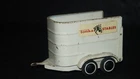 Vintage 1970s TONKA STABLES Pressed Steel Farm Horse White Trailer No. 52690
