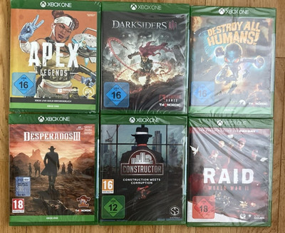 6x XBox One Action Spiele Sammlung  NEU + OVP   7 % Rabatt beim Kauf von  2