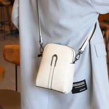 Leather Stylish Premium Durable Zippered Genuine Leather Crossbody Bag fit Women