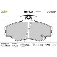 Valeo BremsbeläGe Bremsbelegsatz Vorne FüR Hyundai Grand Santa Fé H100