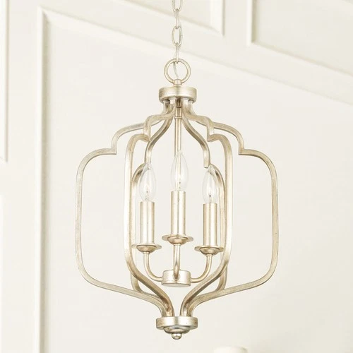 Capital Lighting 538731 Ophelia 3 Light 14"W Taper Candle Pendant - Gold - Picture 3 of 7