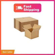 EZALFTIN 30 Pack 6x6x4 inches Small Shipping Boxes Brown Corrugated Cardboard...