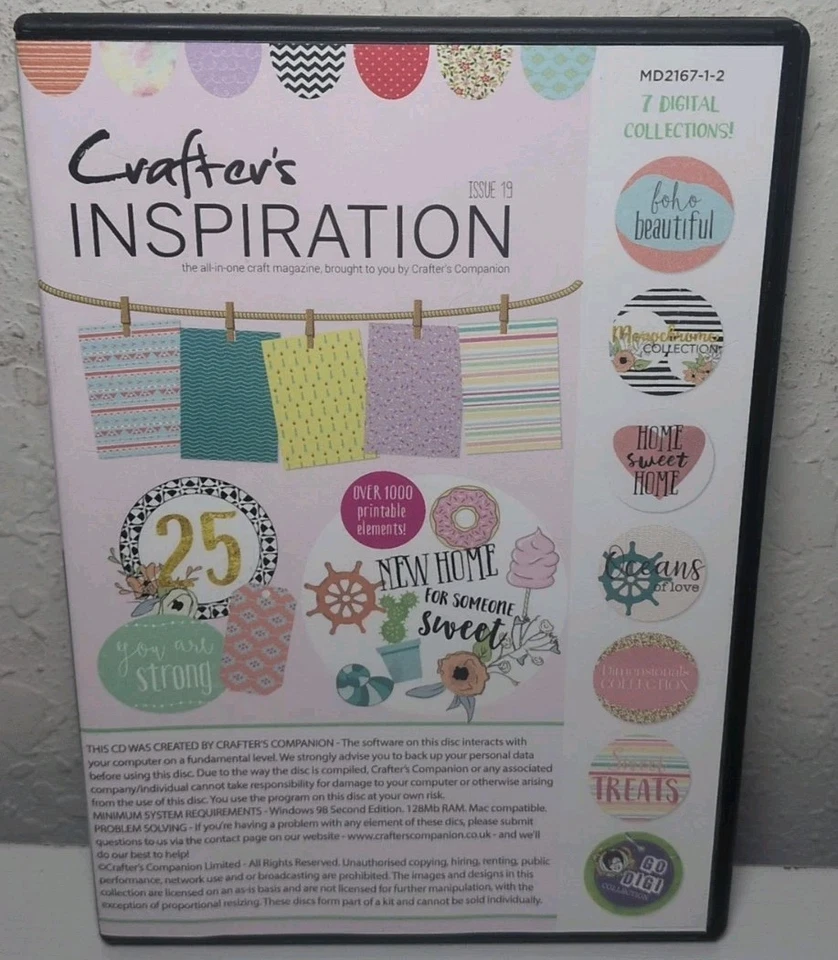 Inspiration Magazine Spectrum Noir Crafters Companion PC CD-ROM Leann Chivers - Image 2 of 2