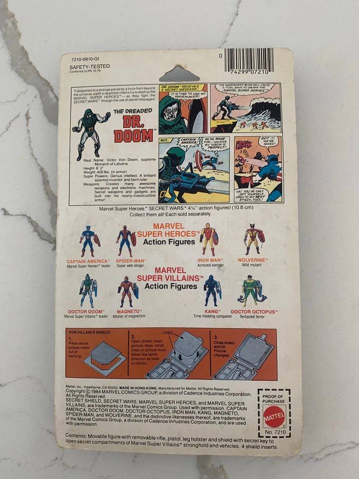 Mattel Marvel Secret Wars DR DOOM 1984 sellado Foto 4 de 4