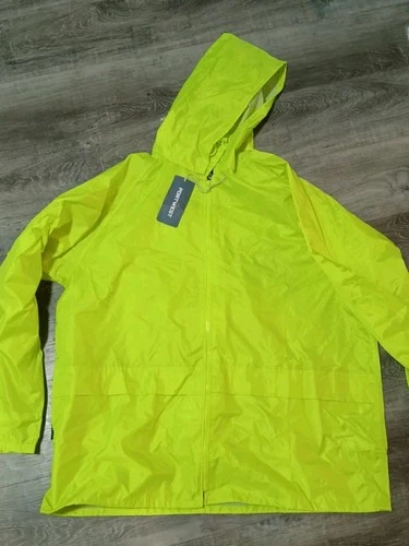 Yellow XL Portwest US440 Mens Waterproof Rain Jacket Lightweight Coat Hood - product listing photo