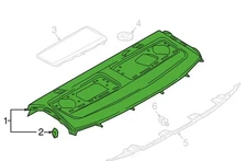 Genuine AUDI A4, A4 Quattro Trim For Rear Shelf Panel Black 8W5-863-411-K-RW7