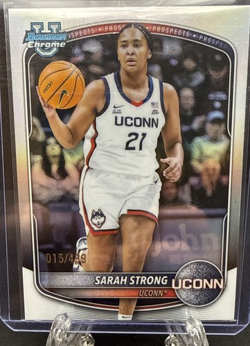 2025-26 Bowman - Chrome Prospects Sarah Strong #BCP-80 (RC) refractor 015/499