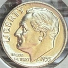 1955 Silver Roosevelt Dime U.S. PROOF condition Free Shipping!
