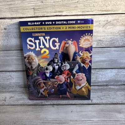 NEW! Sing 2 - Collector s Edition (Blu-ray DVD) W/SLIPCOVER Sealed Best Animated
