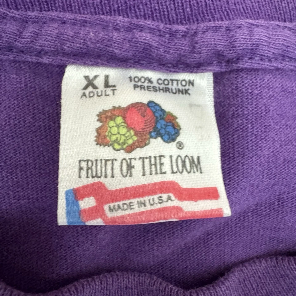 Camiseta Williams College Vintage Y2K 1993 Vaca Púrpura Retro Puntada Única Talla XL Foto 3 de 4