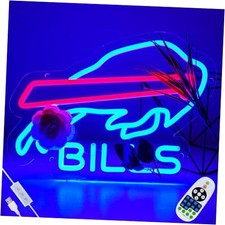 Buffalo Football Neon Signs for wall Decor Rugby Team USB Light Up Sign 