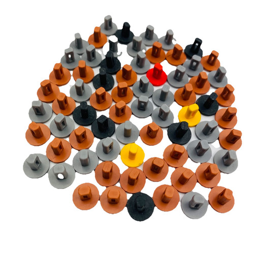 70 Knex verschiedene Track Connector Pegs Pins - K'nex Mario Kart Wii - Bild 1 von 3