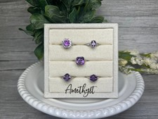 Beautiful Purple Amethyst Ring, Amethyst Gemstone Ring, Amethyst Crystal Ring,