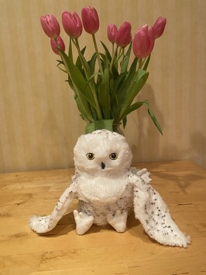 IKEA SKOGSDUVA Snowy Owl Hand Puppet ~ 10'' Soft Plush Stuffed Animal ~ So Cute!