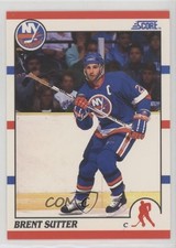 1990-91 Score 100 Hottest Players and Rising Stars Brent Sutter #19 1dm1