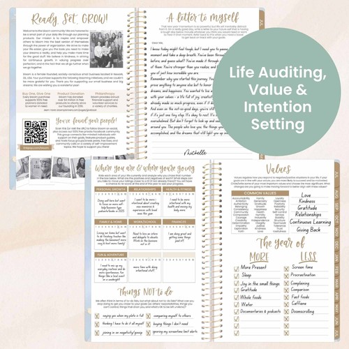 bloom Tagesplaner 2025-26 Softcover Planer, 5,5" x 8,25", irisierender Opal - Bild 6 von 14