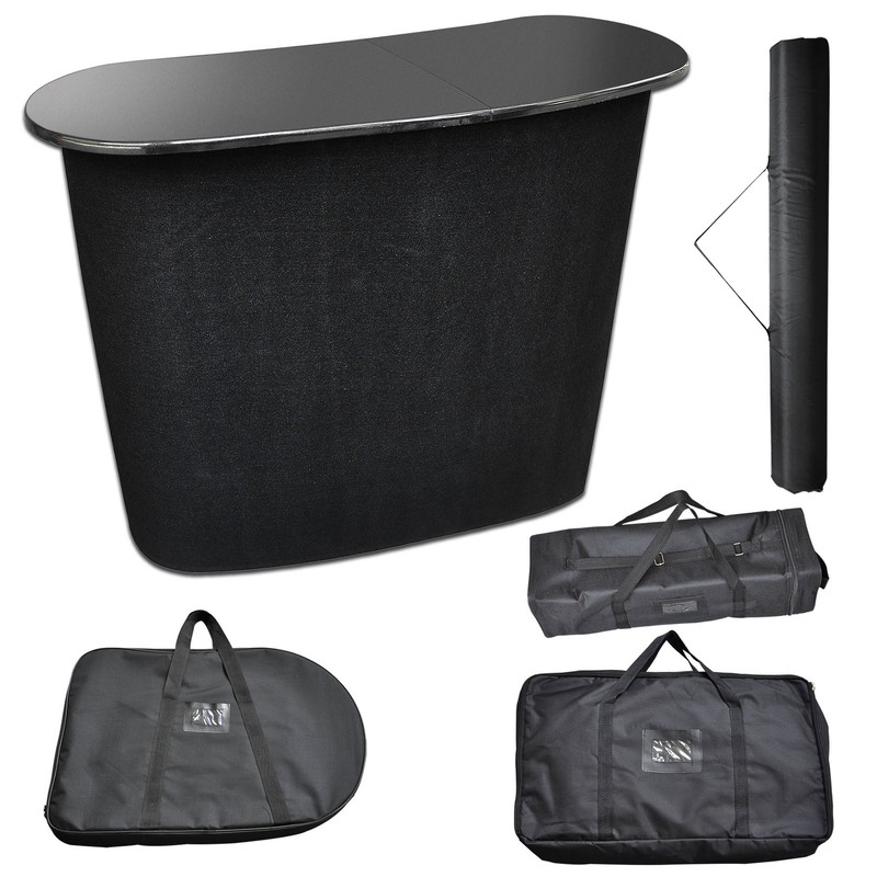 InstaHibit Pop Up Podium Counter Table Promotion Trade Show Display Stand