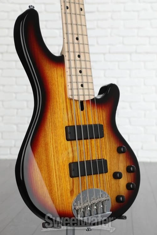 Lakland Skyline 55-01 Standard Bass Guitar - 3-Tone Sunburst with Maple - Image 2 of 4