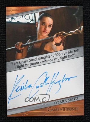 2025 Game of Thrones The Great Houses Quotable Keisha Castle-Hughes as Auto z7d