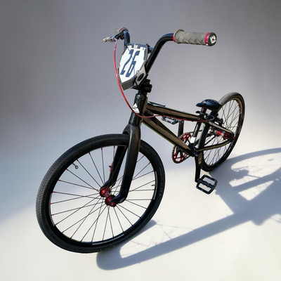 Speedco Expert BMX Bike 20'' Black/Red Aluminum Unisex Kids 1 Speed