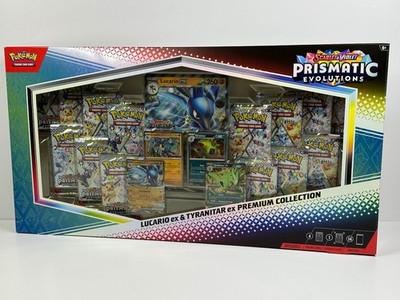 2x Prismatic Evolutions Lucario Ex & Tyranitar Ex Premium Collection