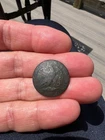 Dug Pre Civil War 1-Piece Navy Overcoat Button
