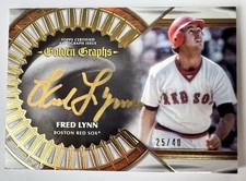 Fred Lynn 2023 Topps Five Star Golden Graphs Auto /40 Boston Red Sox HOF