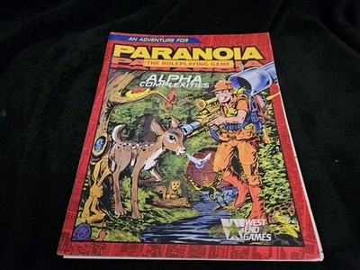Paranoia RPG Adventure - Alpha Complexities - West End Games 12005 W Inserts