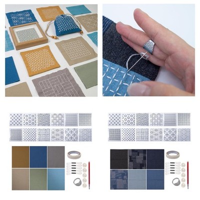Stickerei Starter Kit Zubehör DIY DIY Stickerei Untersetzer Fäden wiederverwendbar
